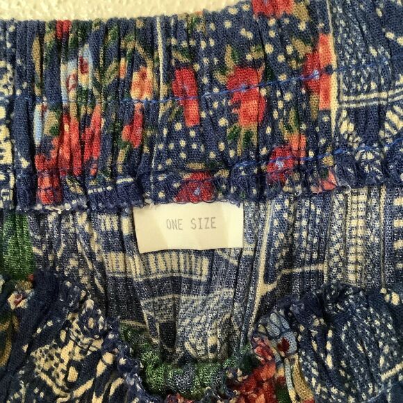 Vintage Patchwork Prairie Western Boho Cottagecore Cowgirl Peasant Maxi Skirt OS - Picture 4 of 10